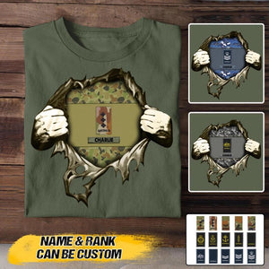 Personalized Australian Veterans/Soldier Tshirt Printed 22SEP-HY20