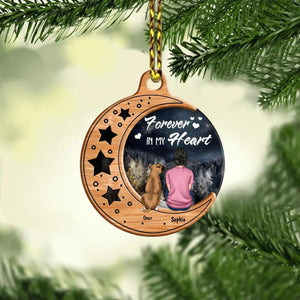 Personalized Forever In My Heart Dog Lover Wood Ornament Printed 22SEP-MA19