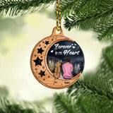 Personalized Forever In My Heart Dog Lover Wood Ornament Printed 22SEP-MA19