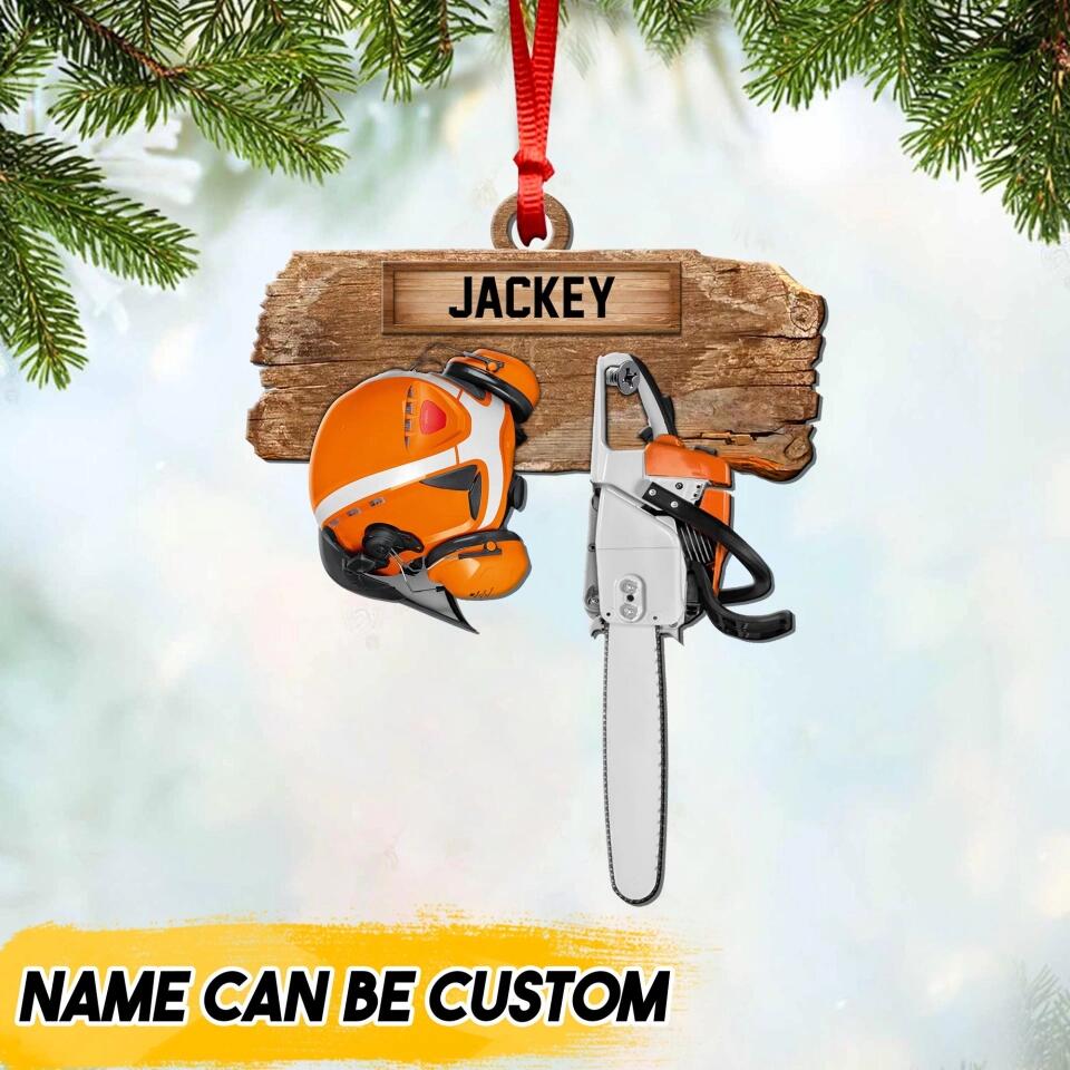 Personalized Arborist Wood Ornament Printed QTVQ2009