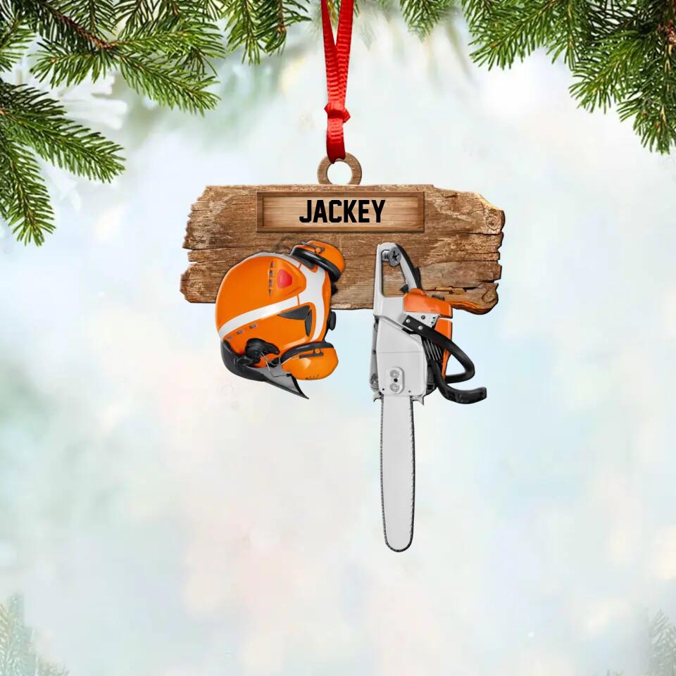 Personalized Arborist Wood Ornament Printed QTVQ2009