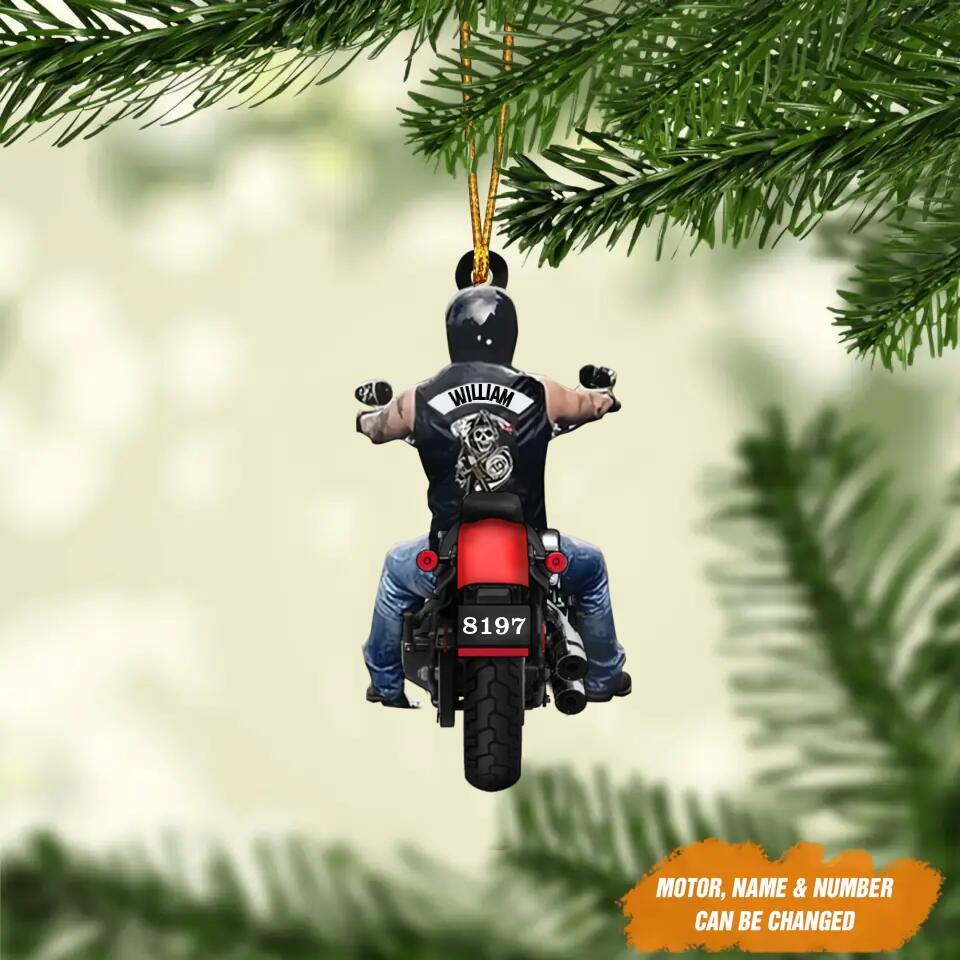 Personalized Gift For Motorbike Lovers Wood Ornament Printed 22SEP-DT20