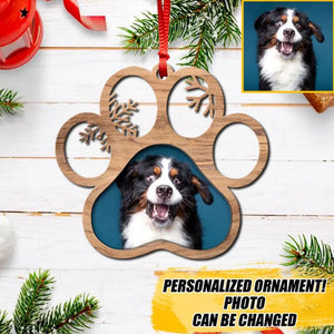 Personalized Dog Lovers Christmas Wood Ornament Printed QTVQ2109