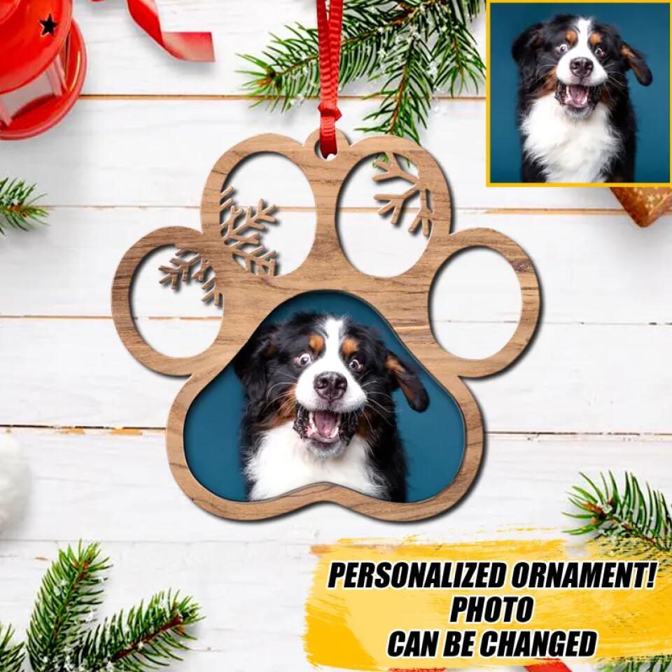 Personalized Dog Lovers Christmas Wood Ornament Printed QTVQ2109