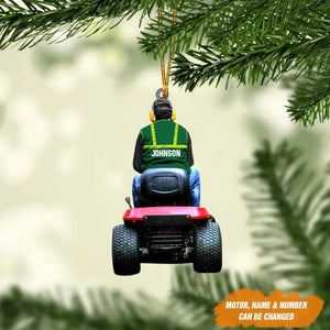 Personalized Lawn Mower Christmas Ornament Printed 22SEP-DT21