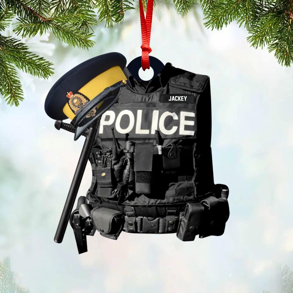Personalized Canadian Police Christmas Ornament Printed 22SEP-HQ21