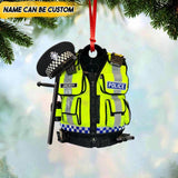 Personalized British Police Christmas Ornament Printed 22SEP-HQ21