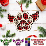 Personalized Memorial Dog Caro Chistmas Wood Ornament Printed DTDM2209