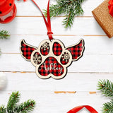 Personalized Memorial Dog Caro Chistmas Wood Ornament Printed DTDM2209