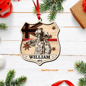 Personalized Australia Veteran/Solidier Wood Ornament Printed DTDM2209