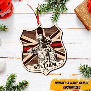 Personalized United Kingdom Veteran/Solidier Wood  Ornament Printed DMDT2209