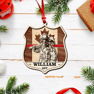 Personalized Canada Veteran/Solidier Wood  Ornament Printed DMDT2209