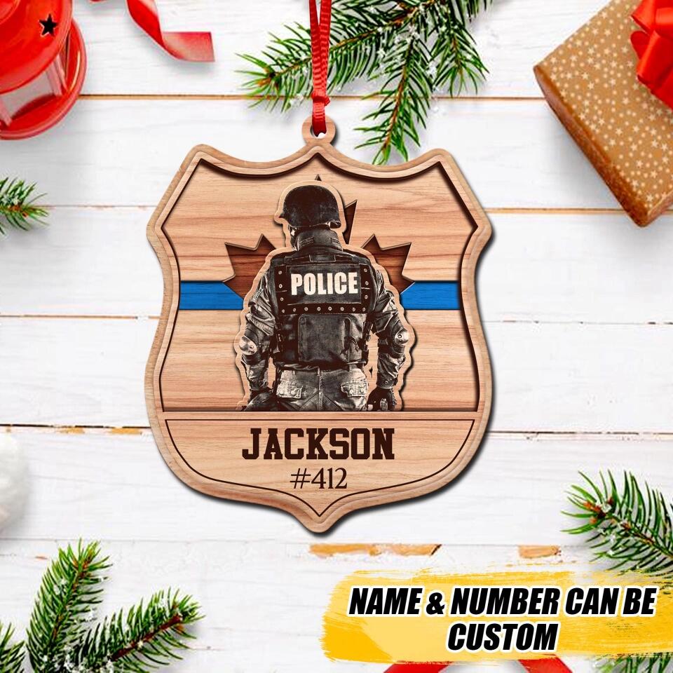 Personalized Canada Veteran/Solidier Wood  Ornament Printed DMVQ2209