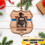 Personalized Canada Veteran/Solidier Wood  Ornament Printed DMVQ2209