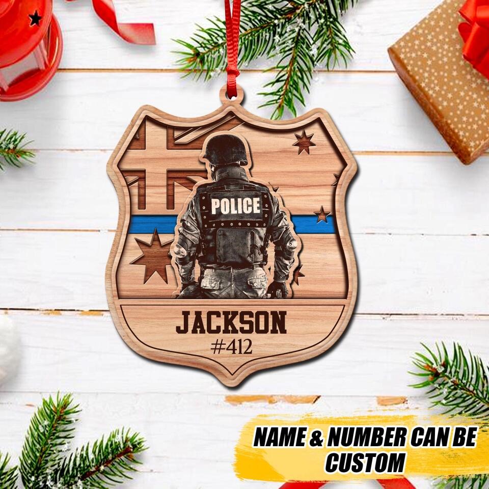 Personalized Australia Veteran/Solidier Wood  Ornament Printed DMVQ2209
