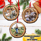 Personalized Chicken Lovers Farm Family Christmas Wood  Ornament Printed QTVQ2309