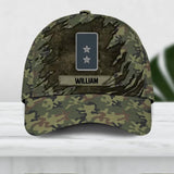 Personalized Poland Veteran/ Solider Camo Rank Peaked Cap 3D Printed QTDT2409