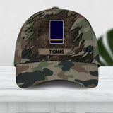 Personalized French Veteran/ Solider Camo Rank Peaked Cap 3D Printed QTDT2409