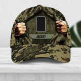 Personalized Finland Veteran/ Solider Camo Rank Hand Peaked Cap 3D Printed QTDT2409