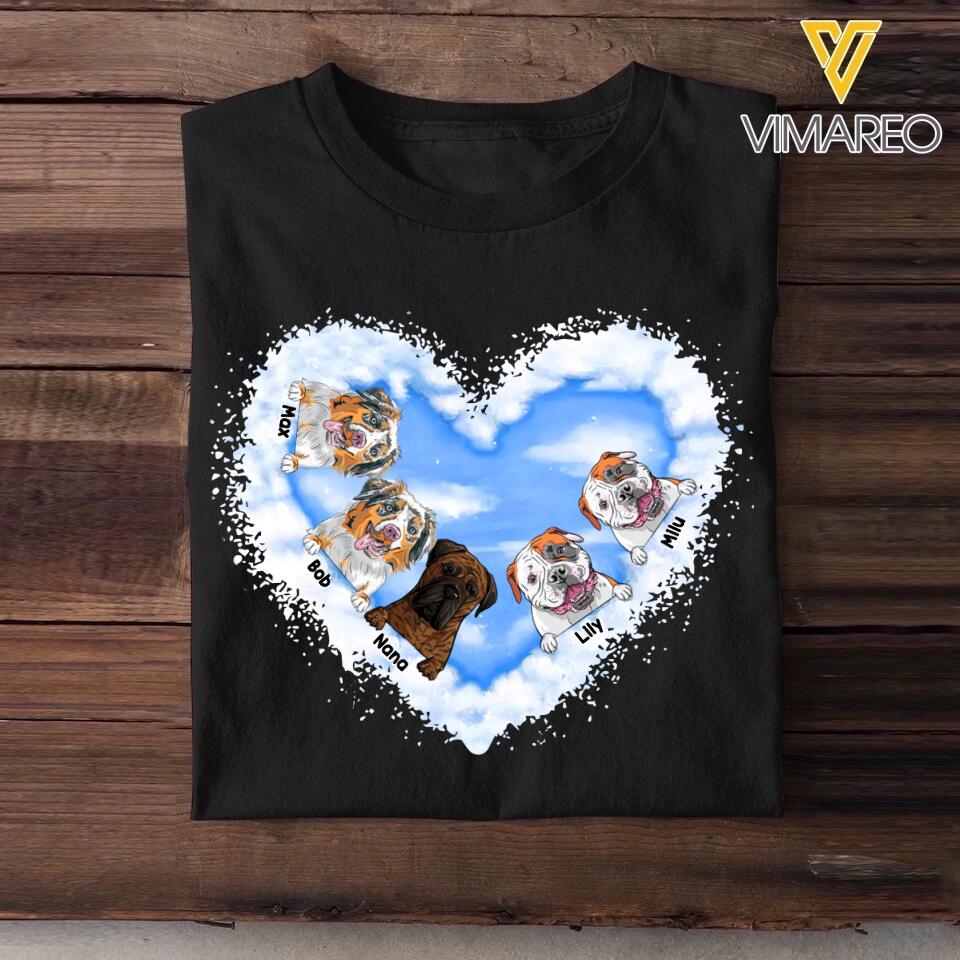 Personalized Heart Dog Tshirt Printed DMVQ2409