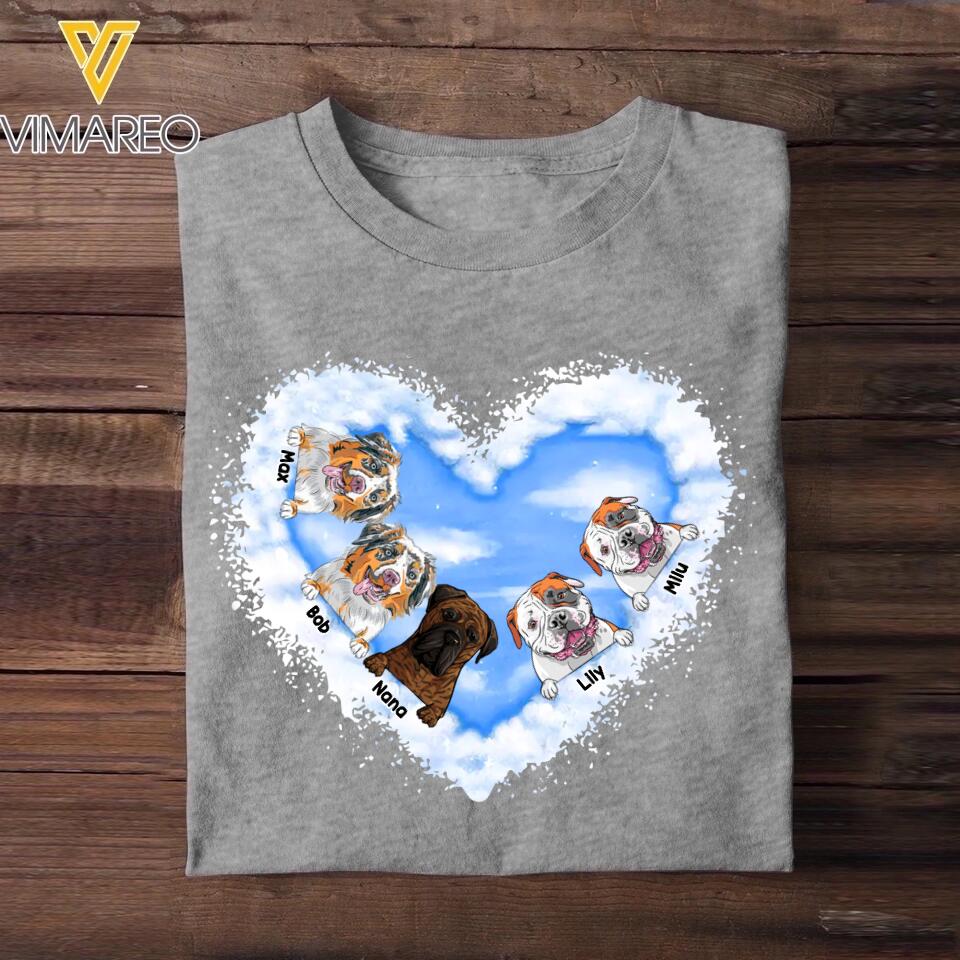 Personalized Heart Dog Tshirt Printed DMVQ2409