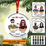 Personalized Annoying Each Other For Many Years Still Going Strong Australian Veteran/Solider And Wife Christmas Wood Ornament Anniversary Gifts 22SEP-HY24