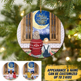 Personalized I Love You To The Moon And Back Grandma Kid Christmas Ornament Printed 22SEP-DT26