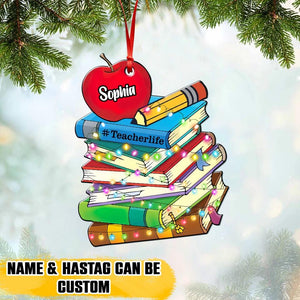 Personalized Teacher Life Wood Ornament Printed VQQT2609