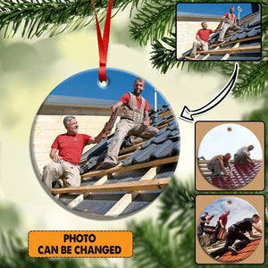 Personalized Image German Dachdecker Christmas Wood Ornament Printed 22SEP-HY26
