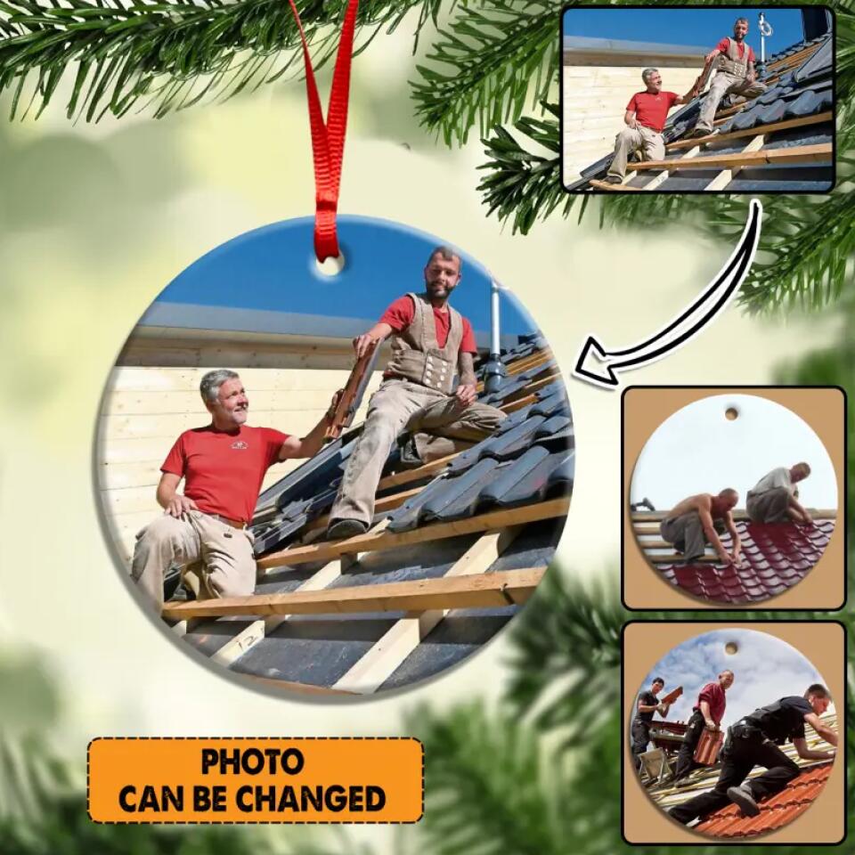 Personalized Image German Dachdecker Christmas Wood Ornament Printed 22SEP-HY26