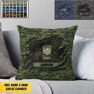 Personalized Canadian Veterans/Soldier Pillow Printed 22SEP-DT26