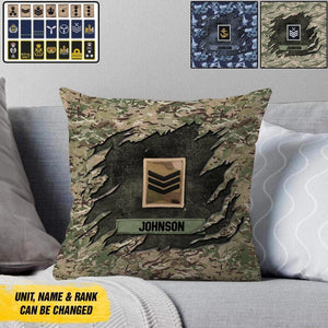 Personalized British Veterans/Soldier Pillow Printed 22SEP-DT26