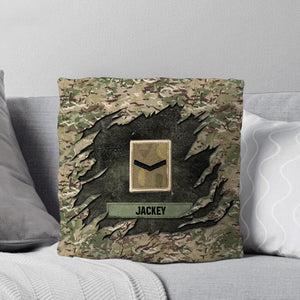 Personalized British Veterans/Soldier Pillow Printed 22SEP-DT26