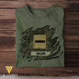 Personalized French Veterans/Soldier Tshirt Printed 22SEP-DT26