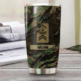 Personalized  Swiss Veteran/Soldier Camo Tumbler Printed QTDT2709