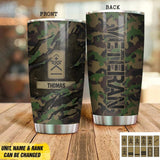 Personalized  Swiss Veteran/Soldier Camo Tumbler Printed QTDT2709
