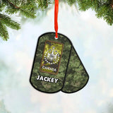 Personalized Canadian Veteran/Soldier Christmas Wood Ornament Printed 22SEP-HY28
