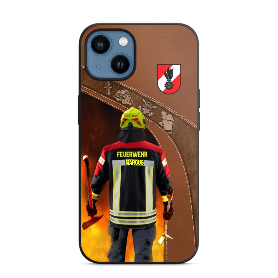 Personalized Austrian Firefighter Phone Case Printed 22SEP-DT29