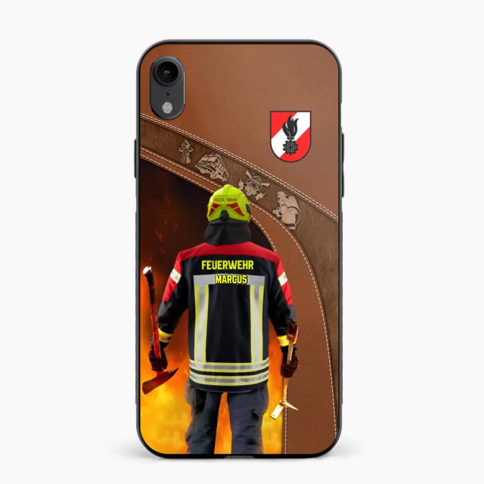 Personalized Austrian Firefighter Phone Case Printed 22SEP-DT29