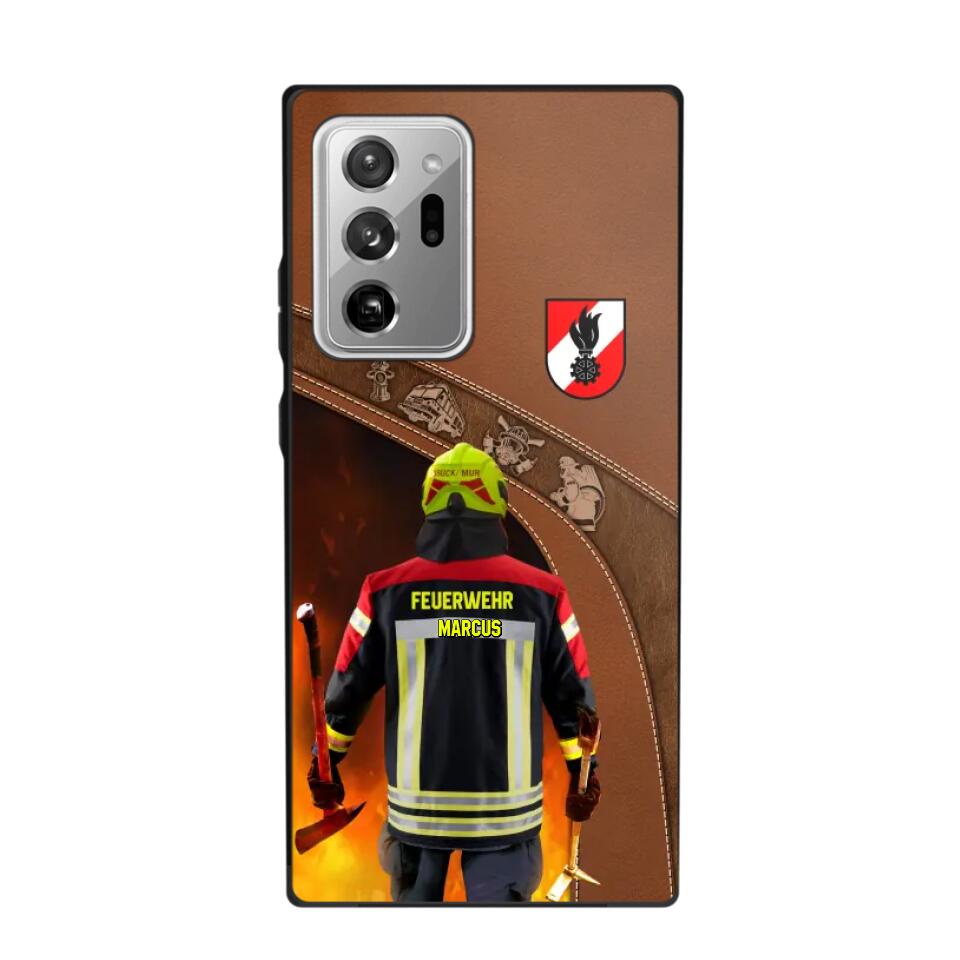 Personalized Austrian Firefighter Phone Case Printed 22SEP-DT29