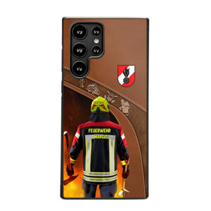 Personalized Austrian Firefighter Phone Case Printed 22SEP-DT29