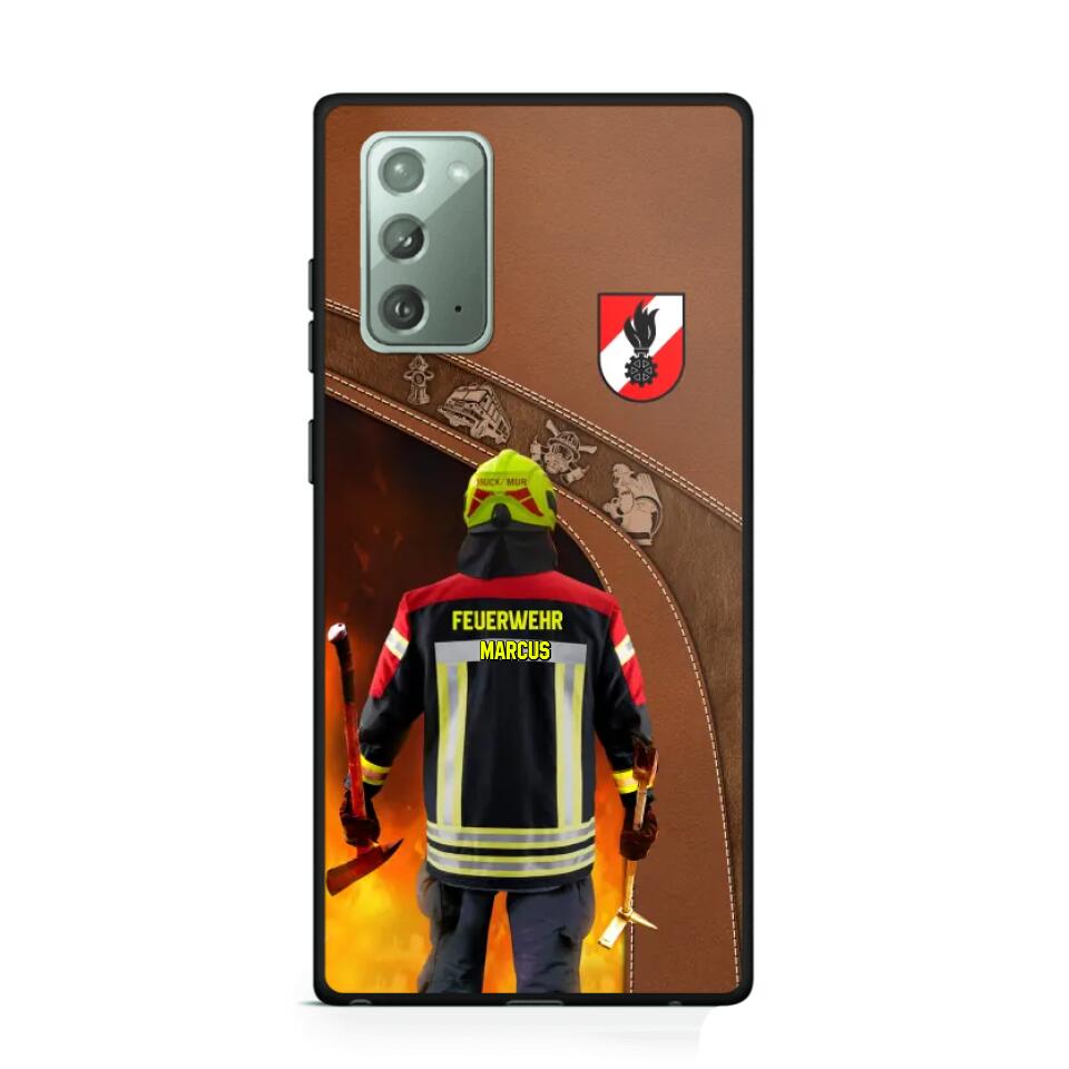 Personalized Austrian Firefighter Phone Case Printed 22SEP-DT29