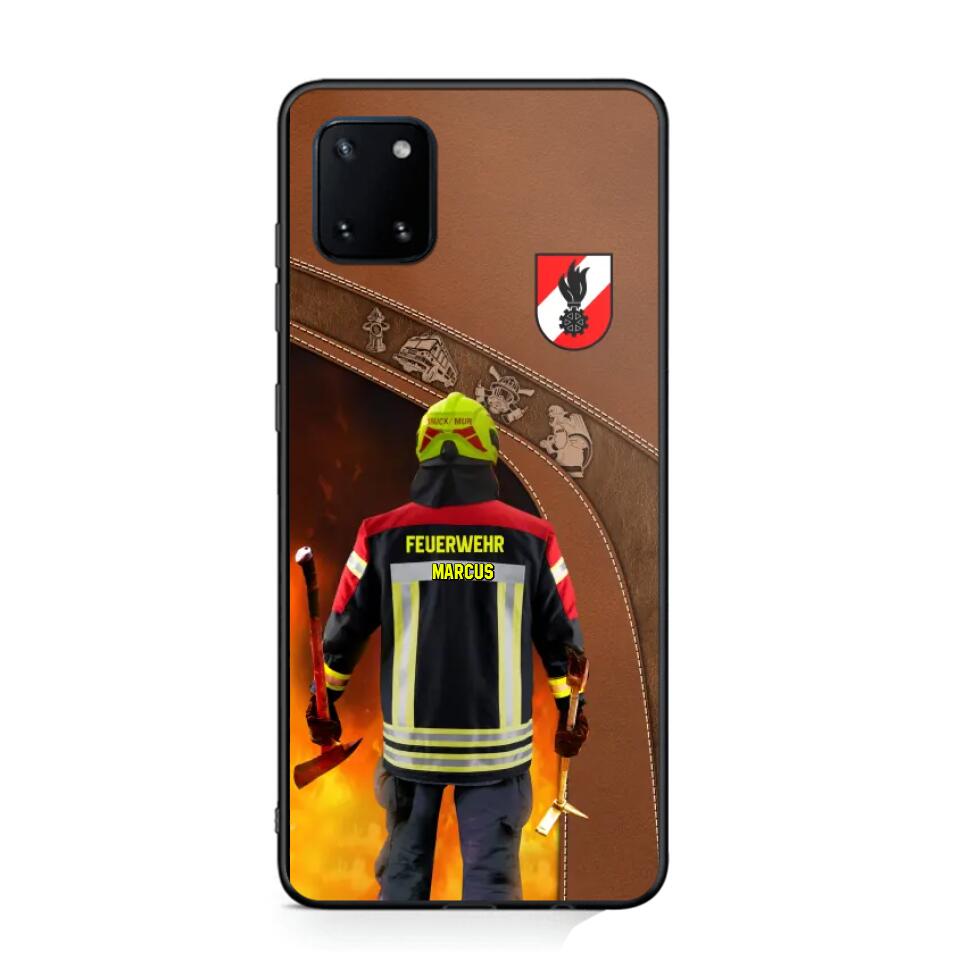 Personalized Austrian Firefighter Phone Case Printed 22SEP-DT29