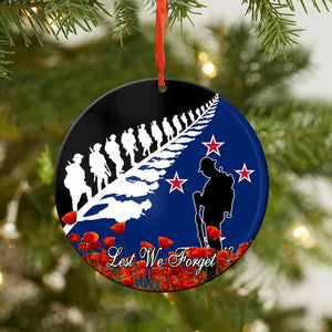 Personalized Australian Veterans Lest We Forget Christmas Acrylic/Plastic Ornament Printed 22SEP-DT29