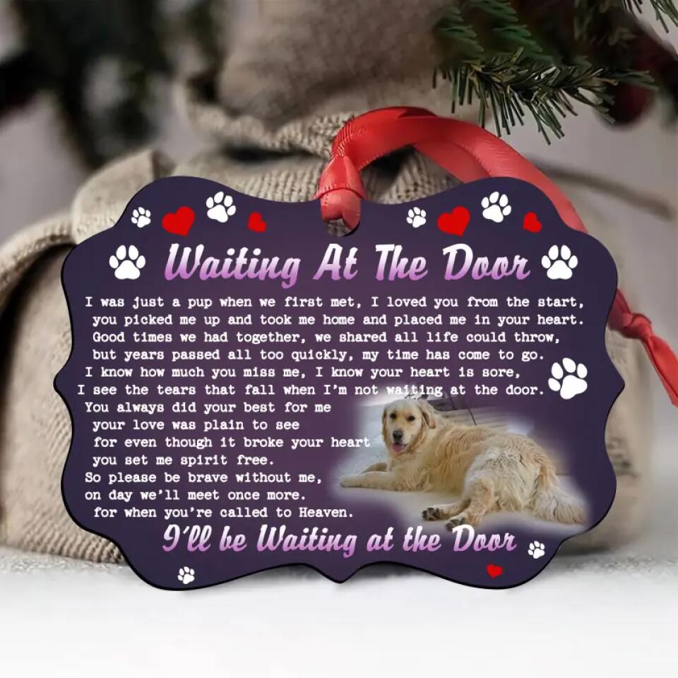 Personalized Image Dog Lover Christmas Wood Ornament Printed 22SEP-HY30