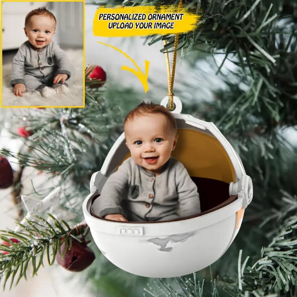 Personalized Your Image Baby Christmas Wood Ornament Printed QTDT0310