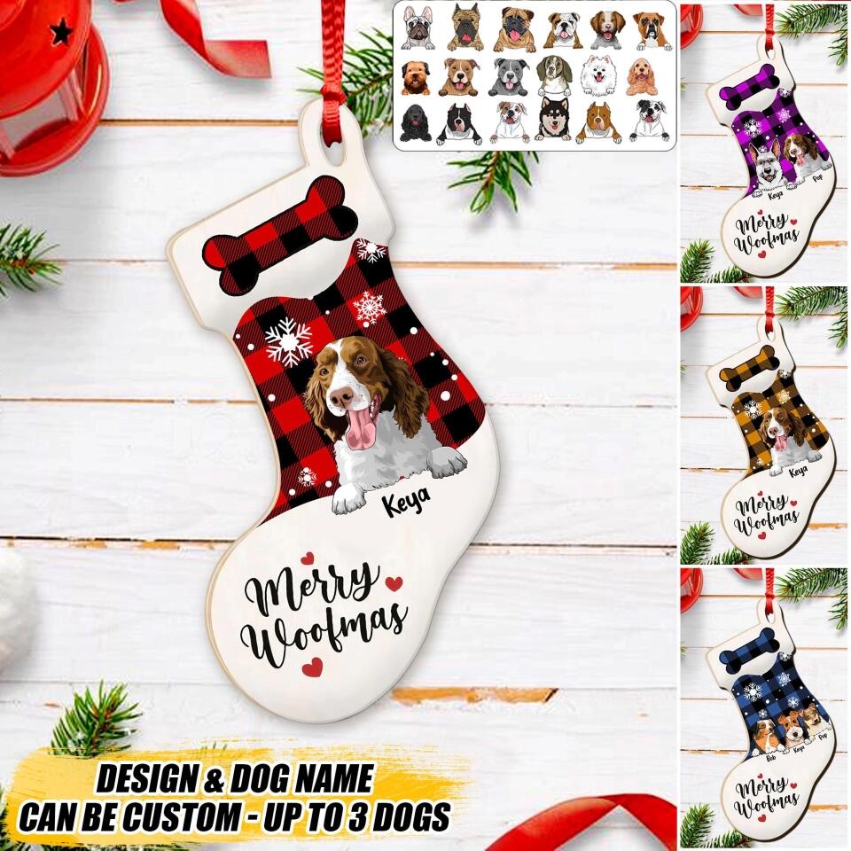 Personalized Dog Lover Christmas Wood Ornament Printed 22OCT-HQ04