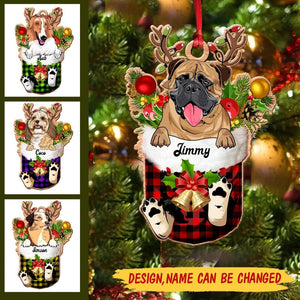 Personalized Dog Lover Christmas Wood Ornament Printed 22OCT-MA05