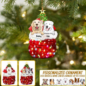 Personalized Dog Lover Christmas Wood Ornament Printed 22OCT-DT05