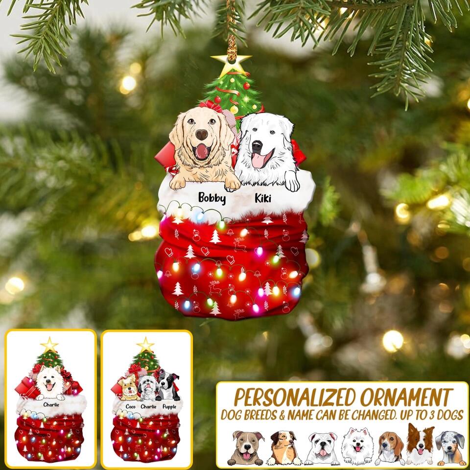 Personalized Dog Lover Christmas Wood Ornament Printed 22OCT-DT05